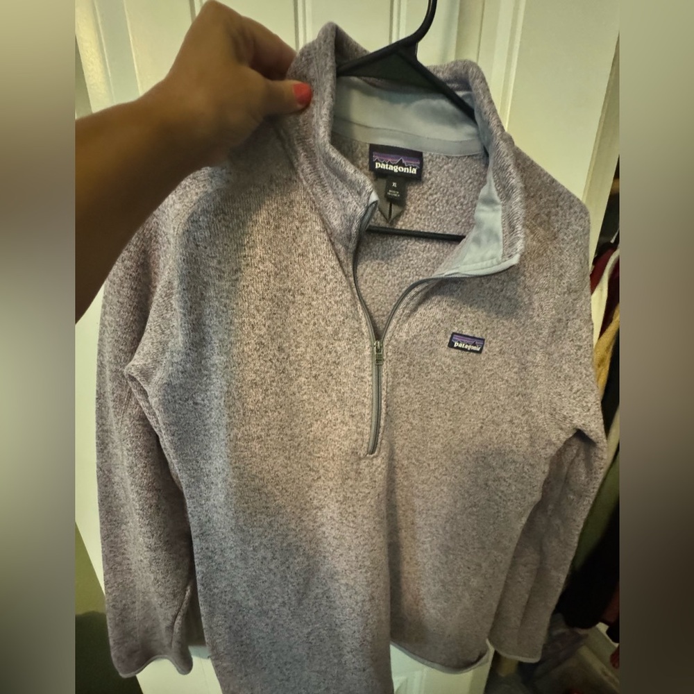 Patagonia Women's Heathered Purple Zip-Up Jacket